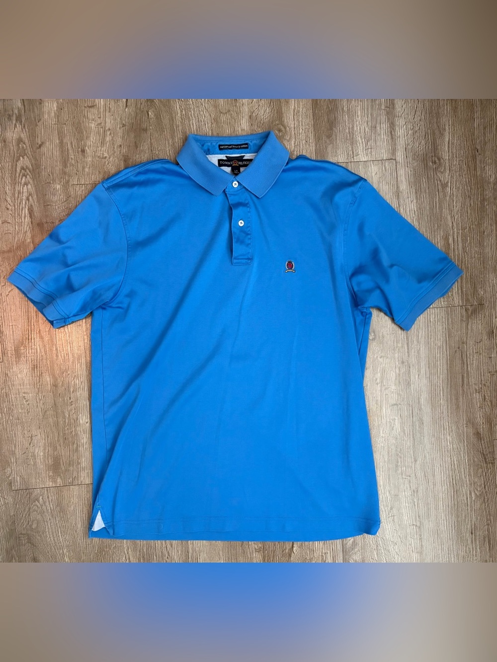 Tommy Hilfiger Preppy Mercerized Luxury Cotton Polo Men's L